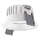 Ledvance LED Spot Fix Aluminium Wit 8W 640lm 36D - 927 Zeer Warm Wit | Zaagmaat 68mm - IP44 - Beste Kleurweergave - Dimbaar